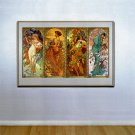 "Times of the Year" HUGE Art Print by Alphonse Mucha
