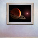 "Orbiting a Red Dwarf Star" Art Print NASA Hubble