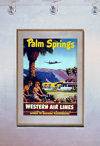 "Old Palm Springs"  California Art Print Palm Springs