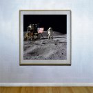 "Astronaut on the moon" Art Print of NASA Astronaut