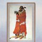 "Indian Warrior" Bodmer Native American Art Print Art