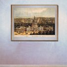 Bird's Eye View Map of "Washington 1850" BIG Art Print