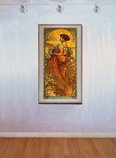 "Summer" BIG Art Nouveau / Deco Print by Alphonse Mucha