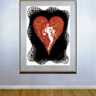 "Heart" BIG Art Deco Print by Erte