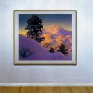 "Winter Sunrise" BIG Maxfield Parrish Art Deco Print