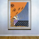 "Fall" HUGE Art Deco Print by Erte