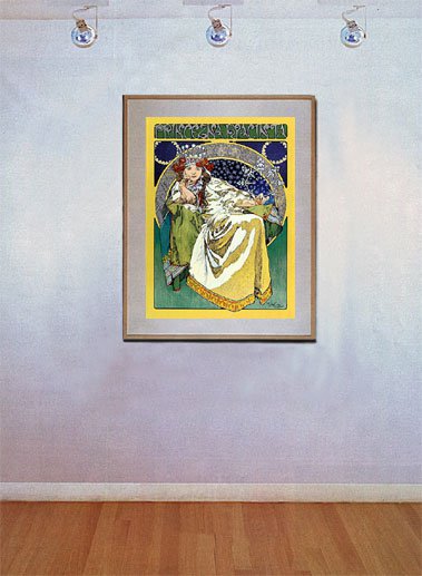 "Princezna Hyacinta" BIG Art Nouveau/Deco Print A.Mucha