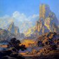 "Arizona" HUGE Maxfield Parrish Art Deco Print