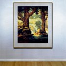 "Cascades" BIG Maxfield Parrish Art Deco Print