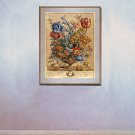 "April Flowers" BIG Botanical Garden Flower Art Print