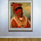 "White Cloud" HUGE George Catlin Native American Print