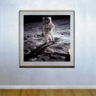 "Aldrin on the Moon" HUGE Art Print of NASA Astronaut