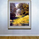 "Village School House" HUGE Maxfield Parrish Art Deco