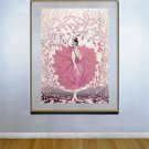 "Pink Lady" HUGE Art Deco Print by Erte