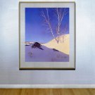 "White Birches in Sun" HUGE Maxfield Parrish Art Deco