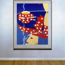 "Reflections" HUGE Art Deco Print by Erte
