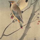 Two Birds in Tree 30x44 Japanese Art Print Ltd. Edition Koson Asian Art Japan Two Birds in Tree 30x44 Japanese Art Print Ltd. Edition Koson Asian Art Japan