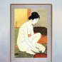 Woman at Bath 15x22 Hand Numbered Ltd.Edit. Japanese Print Goyo Asian Art Japan