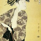Hanaogi of the Ogiya 15x22 Japanese Print by Utamaro Asian Art Japan