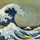 Great Wave off Kanagawa 30x44 Japanese Art Print Asian Art Japan Warrior