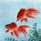 Goldfish 22x30 Ltd. Edition Japanese Print Koson Japan Asian art Japan