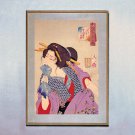 Lady Getting Tattooed 15x22 Japanese Print Tattoo Yoshitoshi Asian Art Japan