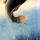 Leaping Carp 22x30 Japanese Print by Koson Ltd. Edition Asian Art Japan