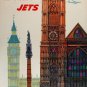 Vintage David Klein TWA Poster London England Mid Century Modern
