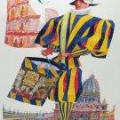 Vintage David Klein TWA Poster Rome Mid Century Modern