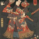 Humble Samurai 22x30 Hand Numbered Ltd. Edition Japanese Print Asian Art Japan