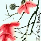 Moth & Flowers 15x22 Hand Numbered Chinese PrintChi Pai Shi China Asian Art