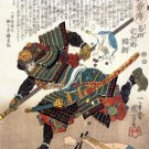 Yasuda Kunitsugu 22x30 Samurai Hero Japanese Print Asian Art Japan Warrior