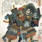 Hayashi Taketoshi 22x30 Samurai Hero Japanese Print Art Asian art Japan Warrior