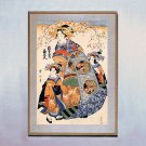 Mother & Daughters 15x22 Japanese Print By Eizan Asian Art Japan Ltd. Edition