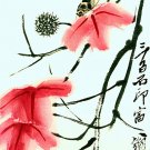 Moth & Flowers 22x30 Chinese Print by Chi Pai Shih Asian Art Ltd. Edition