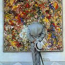 Abstract and Concrete 22x30 Art Norman Rockwell Jackson Pollock expressionism