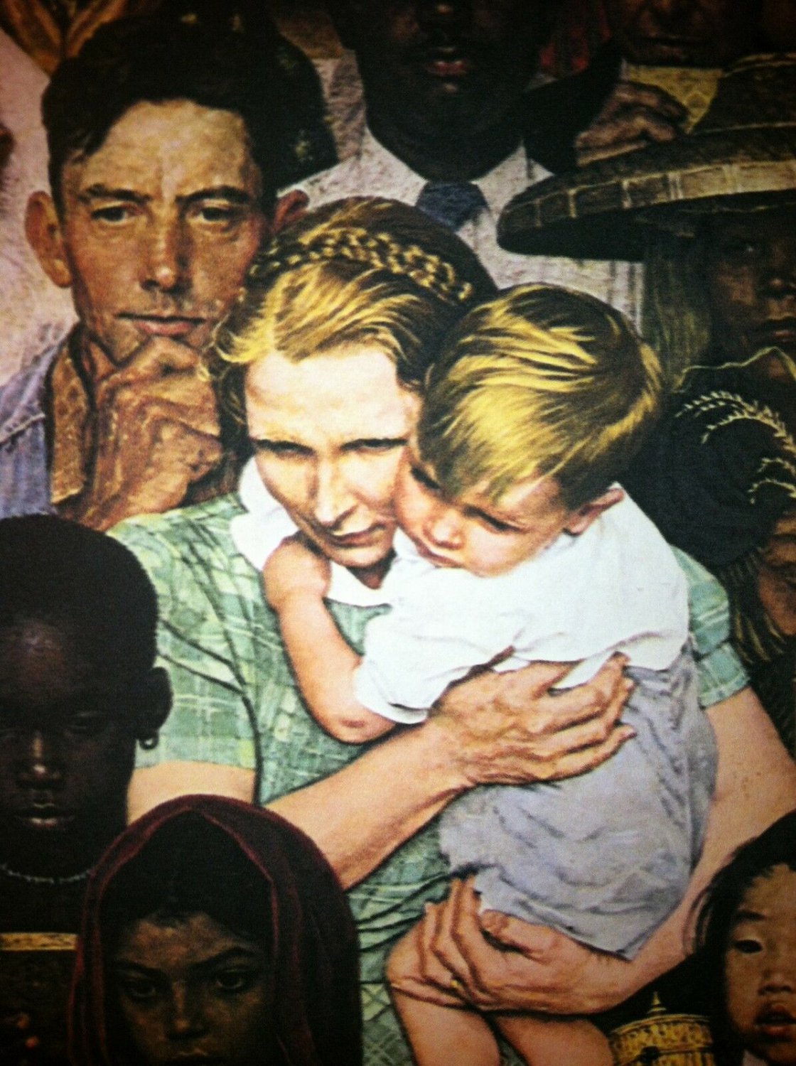 The Golden Rule 22x30 Art Print by Norman Rockwell inspirational