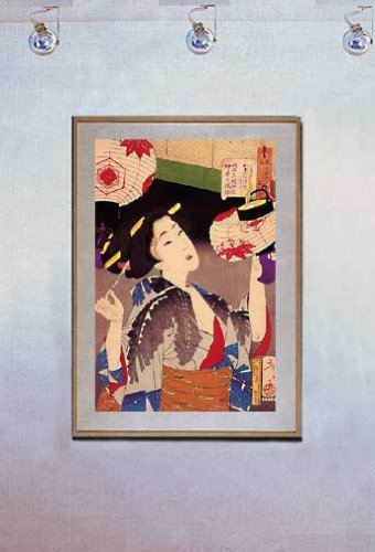 Paper Lanterns 15x22 Hand Numbered Ltd. Edition Japanese Print Asian Art Japan