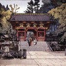 Gold Gate 22x30 Ltd. Edition Japanese Print Yoshida Asian art Japan