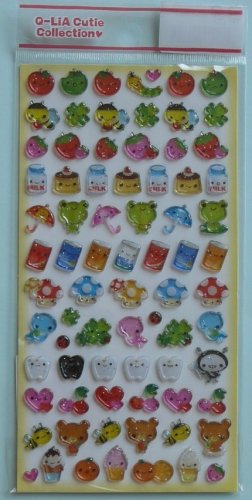 Q-lia Cutie Collection Sticker Sheet