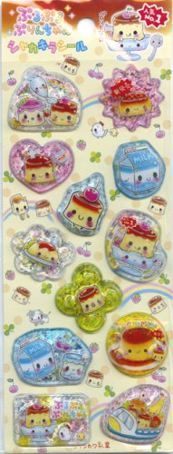 Q-lia Purin Pudding Capsule Sticker Sheet