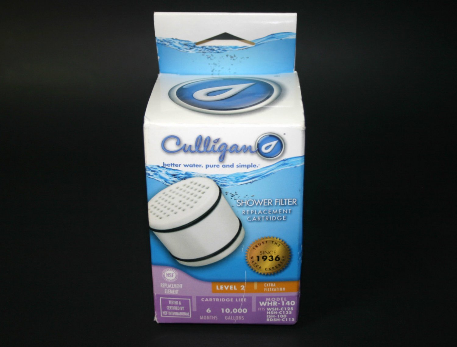 New CULLIGAN WHR140 Replacement Shower Filter Cartridge for WSHC125