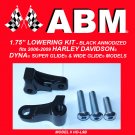 1.75" LOWERING KIT fit HARLEY DAVIDSON DYNA SUPER GLIDE - BLACK
