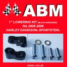 1" LOWERING KIT fit 2005-2009 HARLEY DAVIDSON SPORTSTER - BLACK
