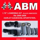 1.75" LOWERING KIT fits 2005-2009 HARLEY DAVIDSON SPORTSTER - BLACK