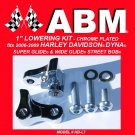 1" LOWERING KIT fits HARLEY DAVIDSON DYNA LOW RIDER - CHROME