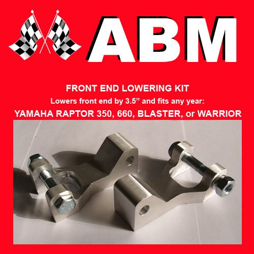 YAMAHA RAPTOR 660 660R ATV QUAD FRONT END LOWERING KIT