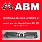YAMAHA RAPTOR 660 660r ATV QUAD REAR END LOWERING KIT