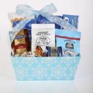 Aqua Snowflake Tray - Gourmet Food Gift Basket