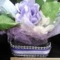 6 Beautiful Center Piece - Lavander, Light Blue and White